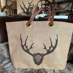 Cute Burlap Carry All bag